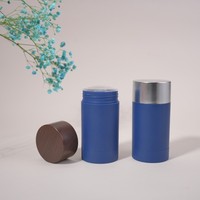 Envase Personalizado Mate Esmerilado Negro Retráctil de 15, 30, 50, 75 ml para Crema Corporal y Facial para Hombre, Desodorante en Barra, Tubo con Tapa de Rosca Sellada