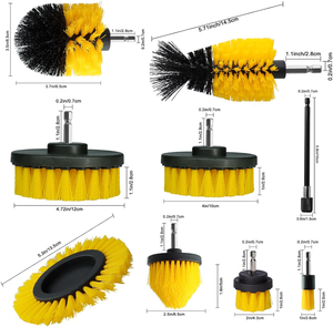 Ensemble de 3 brosses de nettoyage de surface puissantes avec poils en nylon pour perceuse-<span class=keywords><strong>visseuse</strong></span> sans fil - Product Image 4