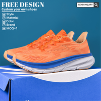 Chaussures de course légères pour hommes, respirantes, en mesh, avec semelle intermédiaire EVA rebondissante, amortissantes, baskets décontractées, logo personnalisé OEM, vente en gros