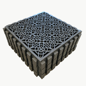 Plastic Spliced Tree Grate 20x20x20cm Industrial Design For Tree Pits - Product Image 1