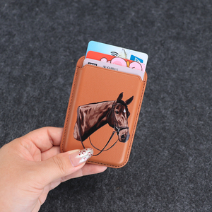 Portefeuille Téléphone Magnétique en Cuir Premium Original avec Logo Imprimé Personnalisé et Portefeuille Porte-Cartes Magnétique pour iPhone - Product Image 1