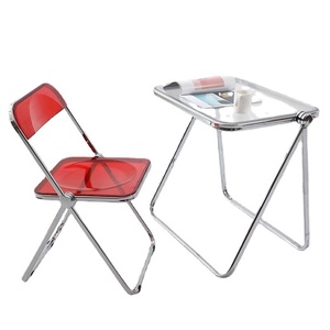 Modern Transparent Acrylic Folding Chair, Clear Acrylic Chair for Home, Dining, Photo Shoot, Cafe, Event, Party - Product Image 5