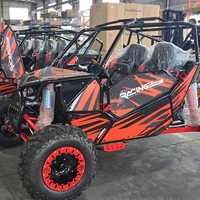 El Mejor Buggy Todoterreno Eléctrico KX400E de 4 Asientos con Transmisión por Eje, Precio Directo de Fábrica, Go Kart Eléctrico Todoterreno