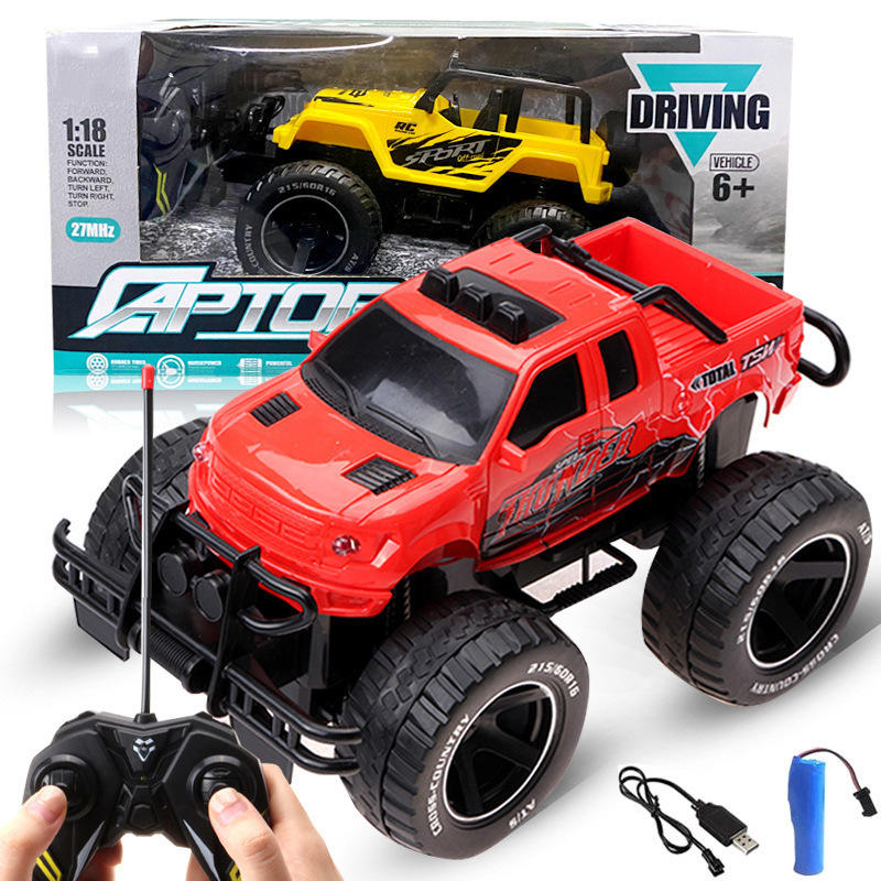 Camioneta pickup roja de 19 cm - Versión con carga - Caja con ventana a color.