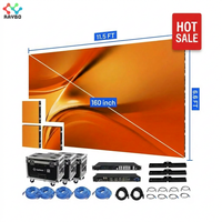 Système de mur vidéo LED portable clé en main RAYBO P2.9 P3.91, kit d'affichage LED HD pour location en intérieur et panneaux d'écran de scène