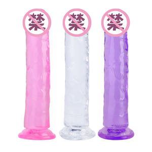 カスタム卸売XXLシリコンリアルコックセックスおもちゃクリスタルゼリーディルドペニスマッサージディルド女性男性マスターベター - Product Image 2