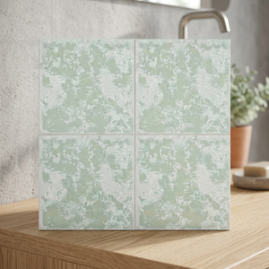 Gris nuageux 300x300 fleur intérieure marocaine Surface mate décorative moderne en céramique marbre sol carrelage mural pour salle de bain cuisine - Product Image 3