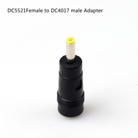 2-Pin DC5521 Buchse auf 4017 Stecker Kupfer ABS Laptop DC-Adapter
