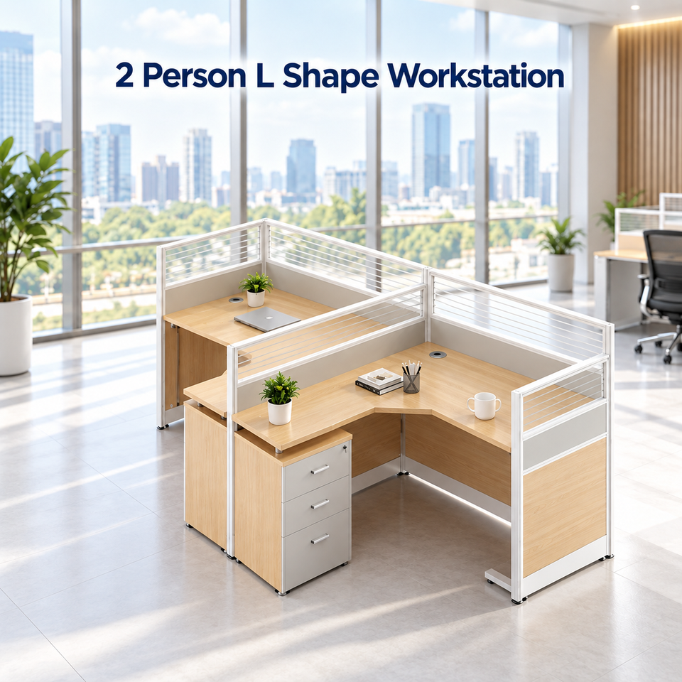 Office Modern Commercial Wooden Partition Workstation with Screen ...