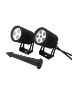 Lampe de jardin LED extérieure avec RGBW blanc chaud, garantie de 3 ans et options de température de couleur multiples