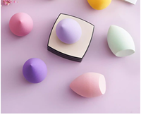 Super doux maquillage oeuf gourde poudre bouffée humide et sec maquillage éponge coussin d'air sec humide maquillage lavable fonction boîte emballage