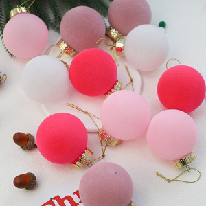 JOYWOOD-Boules de flocage colorées pour arbre de Noël, décorations de fenêtre de vacances, 6cm12pcs - Product Image 5