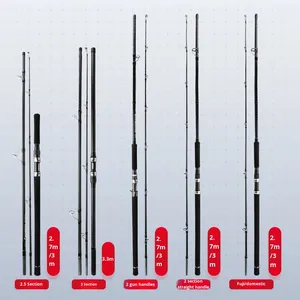 Canne à pêche en fibre de carbone XXH automatique de 2,7 m, 3 m, 3,3 m, 4,2 m pour la pêche au poisson-queue et au <span class=keywords><strong>morue</strong></span> en <span class=keywords><strong>bateau</strong></span> - Product Image 2