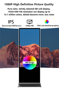 شاشة لمس قائمة على الأرض 50 بوصة كشك مشغل إعلانات داخلي شاشة عرض HD LCD لافتات رقمية وشاشة عرض - Product Image 4