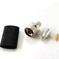 Connecteurs coaxiaux RF étanches de type N mâle à sertir pour câble d'antenne LMR400 50 ohms