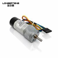 Moteur à engrenages CC pour voiture robot DIY JGA25-370, encodeur, petits instruments d'usine, OEM, ODM