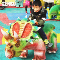 Modèle de scooter dinosaure animatronique, dinosaure animé à monter électrique