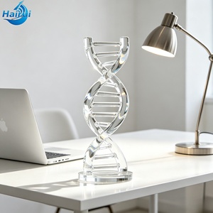 Décoration de bureau personnalisable en résine transparente, double hélice d'<span class=keywords><strong>ADN</strong></span>, ornement pour la maison, cadeau de festival, personnalisé et créatif - Product Image 2