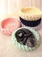 Lit pour chien super doux en peluche chat tapis pour animaux de compagnie lits pour grands chiens Labradors maison coussin rond produit pour animaux de compagnie chats lits Cage accessoires