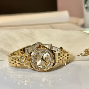 Montre pour femme de marque, design élégant, sertie de diamants, en acier inoxydable, étanche, à quartz, avec aiguilles, classique, polyvalente, élégante - Product Image 6