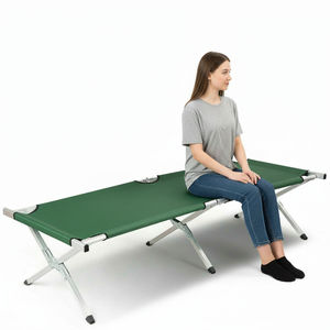 Camilla de color personalizada al por mayor para acampar al aire libre, senderismo, Picnic, fácil de llevar, cama plegable portátil para dormir, cuna - Product Image 1