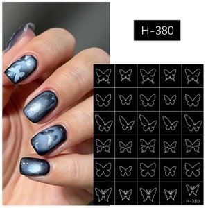 ZHI JIA Nouveauté Autocollants 5D Imperméables <span class=keywords><strong>Papillon</strong></span> et Nœud pour Ongles – Décorations Nail Art - Product Image 2