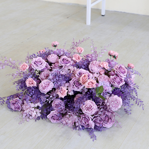 LFB2352-1 lãng mạn violet & Lilac hoa nhân tạo runner 60*60cm hoa sắp xếp cho đám cưới Bảng trung tâm trang trí nội thất - Product Image 3