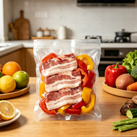 Bolsa de Plástico al Vacío Apta para Microondas, Tamaño Personalizable, Impresión por Grabado, para Alimentos Congelados, Mariscos, Agricultura, Harina, Huevo, Fertilizantes, Arroz