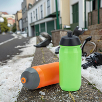 Botella de agua para ciclismo sin BPA BPS tipo exprimidor para bicicleta de montaña deporte presionando Método de flujo de agua