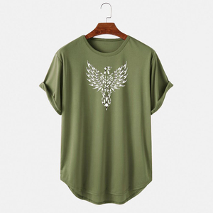 Camisetas Clásicas Premium de Secado Rápido para Hombre, Camisetas de Algodón Grueso de Lujo, Personalizables, Estilo Urbano, Cuello Redondo - Product Image 1