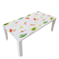 Nappe de table rectangulaire en PVC imprimé RNPT, motif cactus vert, élégante et décorative, pour hôtel, salon, salle de séjour
