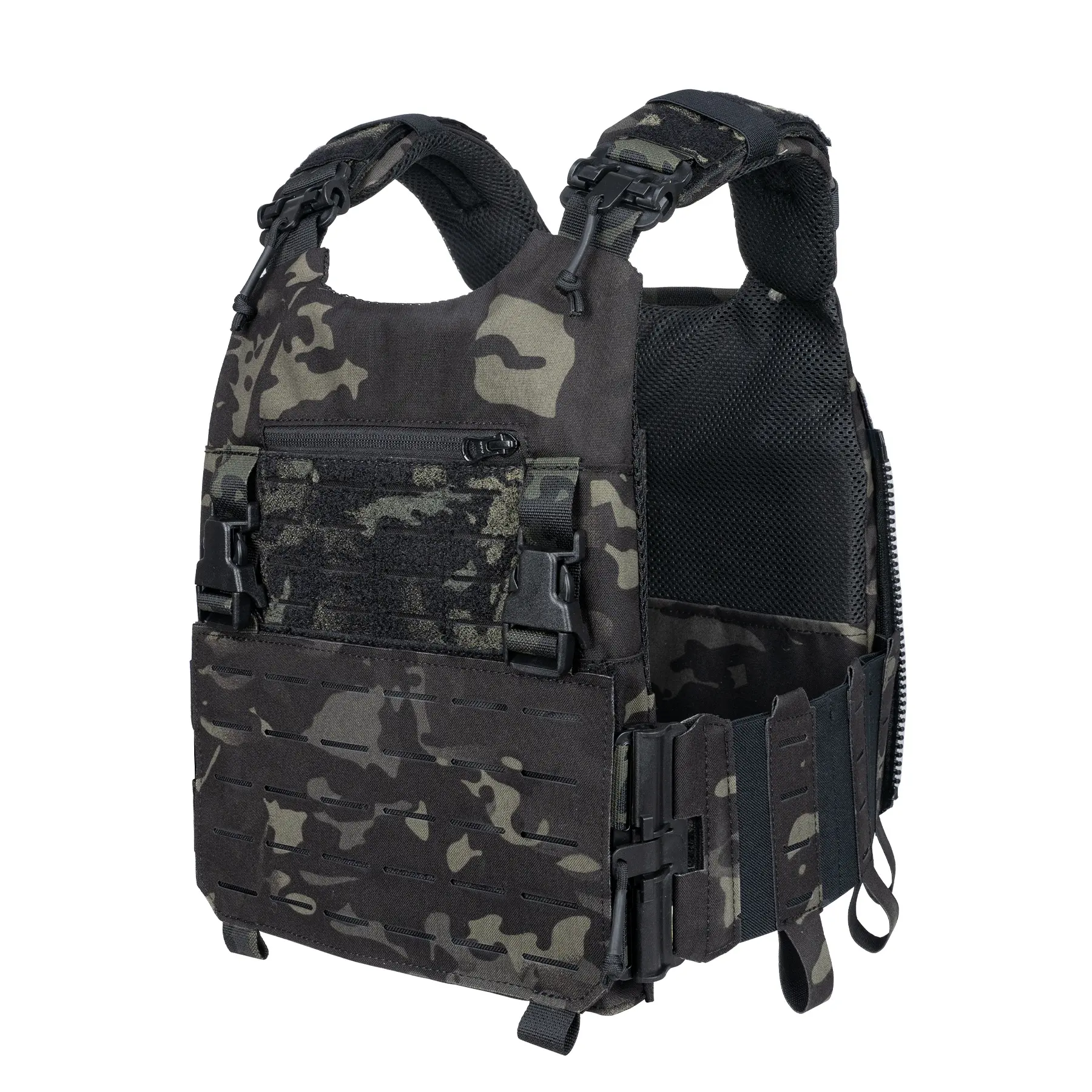 Idgear – gilet en Nylon 500D, camouflage d'entraînement au Combat, dégagement rapide, modulaire, porte-plaque de Paintball, gilet tactique avec système Molle