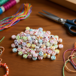 Cuentas de Emojis Ilan 4x7mm Cara Sonriente 17g Surtido - Product Image 3