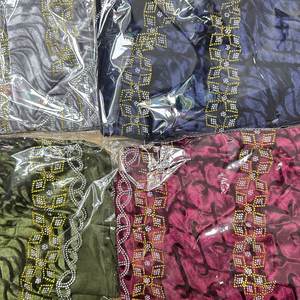 Ensemble très vendu : Bandanas à motifs floraux pour femmes, turban en coton orné de strass, foulard <span class=keywords><strong>hijab</strong></span> avec <span class=keywords><strong>bonnet</strong></span>, <span class=keywords><strong>hijab</strong></span> instantané - Product Image 4