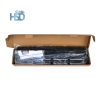 Harga terbaik 1U 19 inci rak pemasangan 24 Port Modular Keystone modul CAT7 CAT6A LAN jaringan kompatibel hitam Panel Patch