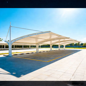 Structure tendue en PVC ignifuge pour abri de stationnement en cantilever, auvent de stationnement en PVC tendu - Product Image 5