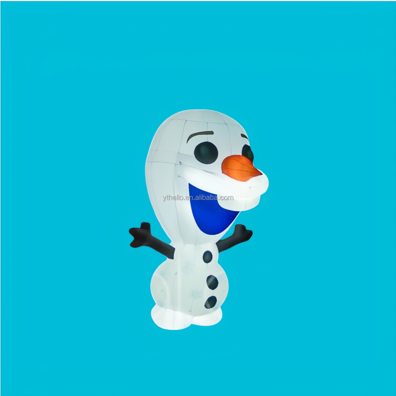 Cute Inflatable Cartoon Snowman Police Dog