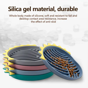 Custom Eco-Friendly <b>Slow</b> <b>Feeder</b> Pet Bowl Outward Fun New Maze Design <b>Dog</b> Food Licking Puzzle Silicone Bowl - Product Image 5