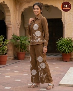 Best Selling Women's Cotton Quick Dry Matching Set with <b>Top</b> and Bottom for Party Casual Wear Bulk Supplier - Product Image 6