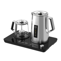 Hotsy appareils ménagers intelligents turc 1.7L 1500W Double paroi bouilloire électrique théière Machine numérique garder au chaud