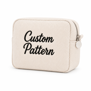 Wholesale Customize <b>Make</b> <b>Up</b> Toiletry Bag Custom Embroidered Logo Canvas Makeup Bag Travel Storage <b>Pouch</b> Cosmetic Bag - Product Image 3