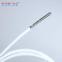 Sensor Termokopel Empat Kawat PT100 PT1000 RTD OEM Kustom Impor Platinum Tahan Air Kelas Minyak a IP65