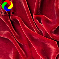 Tissu de Luxe Pur Velours 100 % Soie Brossé Couleur Unie de 54" Provenant d'Usine Chinoise pour Écharpes, Robes et Vêtements