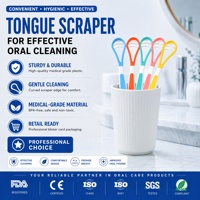 Grattoir à Langue en Plastique Personnalisé en Gros avec Brosse de Nettoyage – Outil d'Hygiène Bucco-Dentaire pour une Haleine Fraîche et des Soins Buco-Dentaires Optimaux
