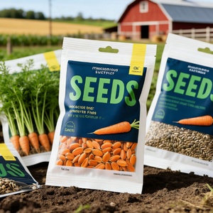 Wholesale Custom Printed Logo Recyclable Mylar Seed <b>Bag</b> Pouch for Vegetable Fruit Sunflower Seed <b>Bag</b> Seeding <b>Bags</b> Plastic - Product Image 1