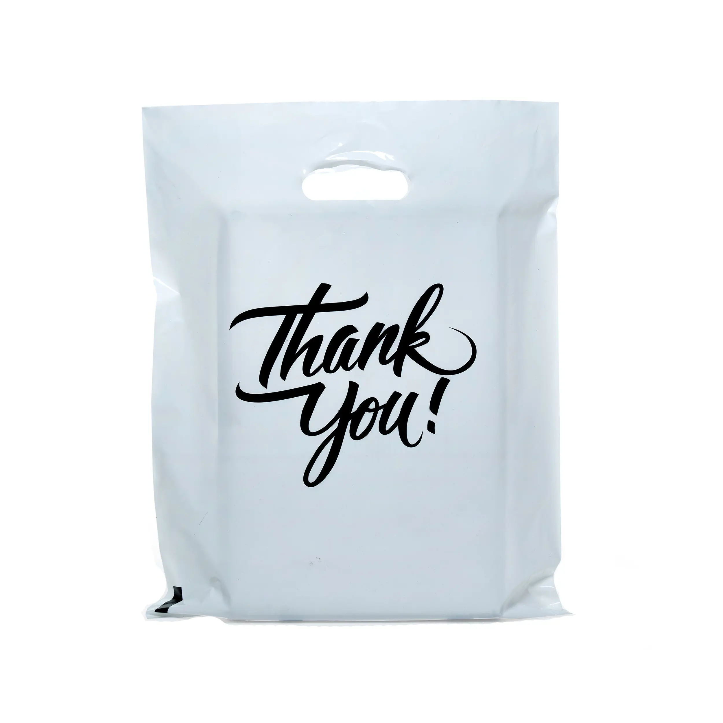 Kualitas tinggi lebih murah Logo kustom kantung plastik putih dengan Logo Hdpe kantong belanja plastik