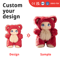 Morismos Fabricante Mayorista Nuevo Lindo Diseño de Cara de Vinilo Personalizado Muñeco de Peluche Colgante para Llavero y Adorno de Mochila Juguete