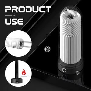 Nuevo Masturbador Eléctrico Masculino con Copa de Estimulación de Pene de TPE con 2 Modos de Calentamiento - Product Image 5