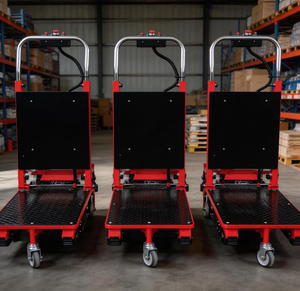 Fabrika Merdiven Çıkma Makinesi 400kg 500kg Merdiven Tırmanıcı Arabası Elektrikli Tam Paletli Hidrolik Stil Daha Dengeli - Product Image 5
