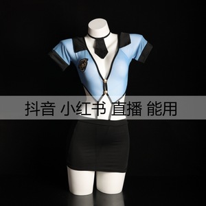 Robe moulante sexy pour femme, uniforme de policière, respirante, costume de jeu de rôle 9108 - Product Image 5
